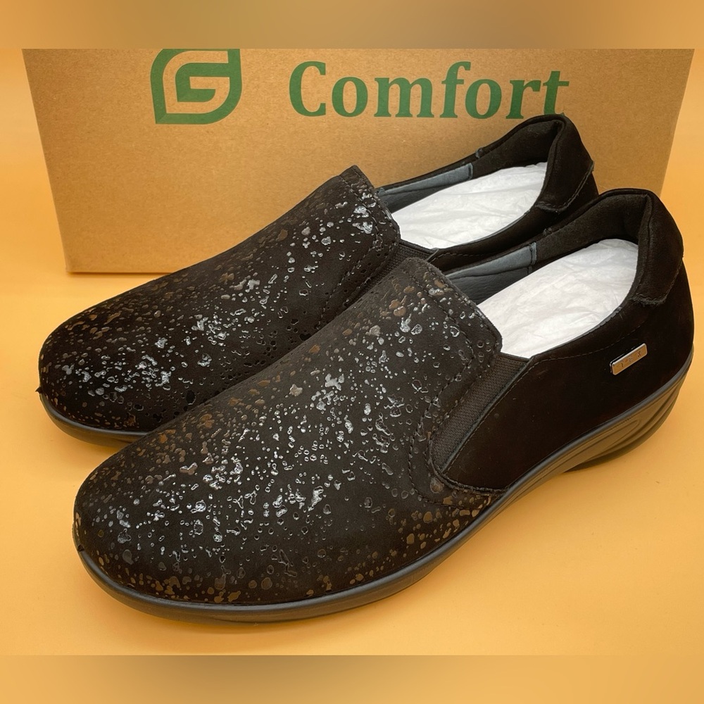 Size 9 G Comfort  Women Fashion Shoes Schwars Stretch Black Party Shoes